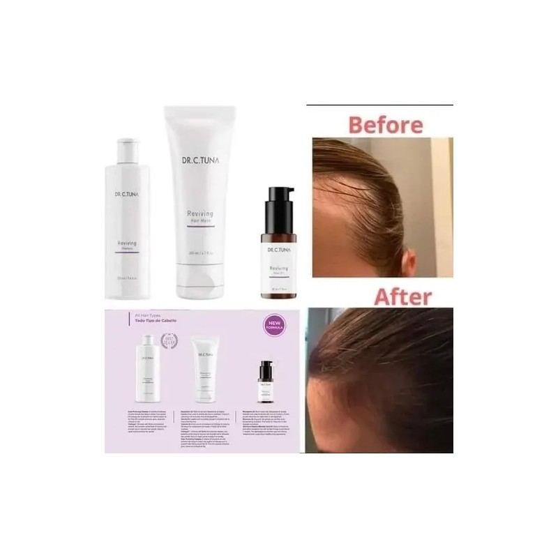 2 Shampoo Reviving Farmasi , Anticaida Dr C Tuna 225ml