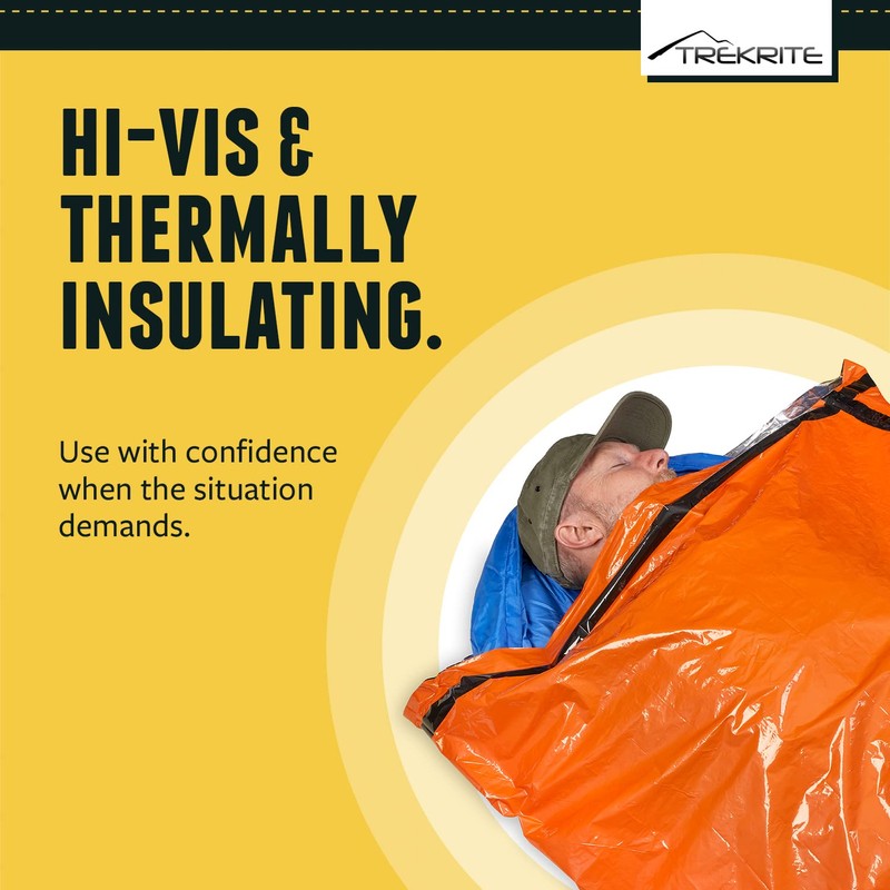 Emergency Waterproof Survival Bivi/Bivvy Bag – Lightweight Thermal Insulated Foil