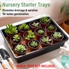 5 Pack Nursery Pots Trays with Removable Mesh Drainage Mat,