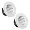 2 Pack 4 Inch ABS Soffit Exhaust Vent with Built-in
