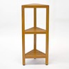 Asta Zini 3-Tier Free Standing Corner Shelf, Bathroom Corner Stand,