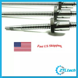 ZYLtech Precision (TRUE C7) 16mm 1605 Antibacklash Ball Screw w/ Ballnut - 350mm