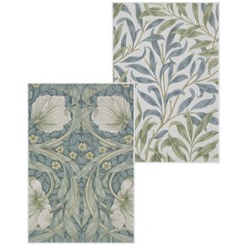 NIULAA Dish Towels for Kitchen - Quick Dry Microfiber Dishtowels - Absorbent Dish Rags Pattern Tea Towel for Drying 2 Pack