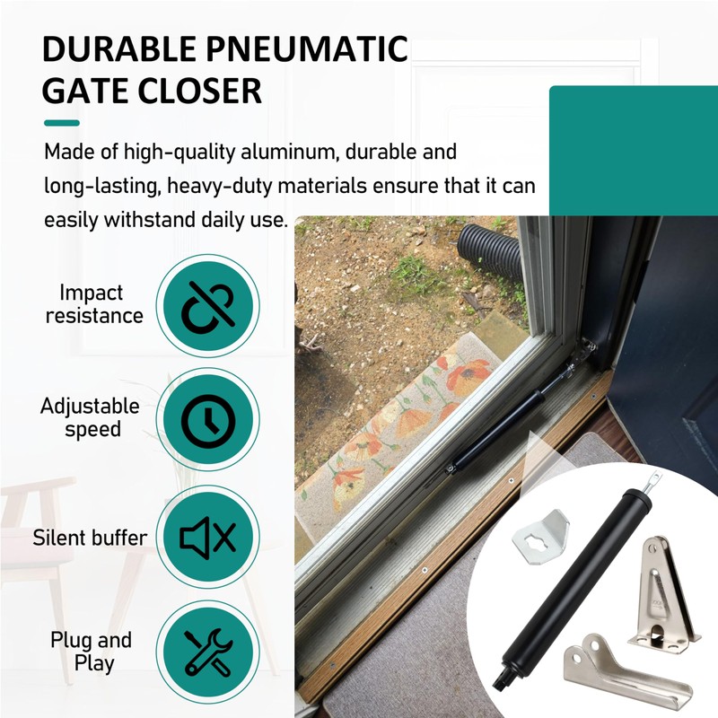 Screen Door Closer Door Closer Kit,Gate Close for (Medium and