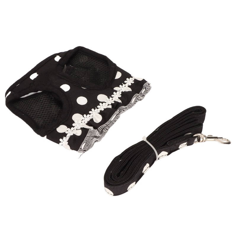 Dog Harness Leash Cute Stylish Polka Dot Pet Vest Traction