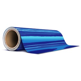 VViViD Blue Mirror Chrome Air-Release Adhesive Vinyl Pinstripe Tape Roll (12 Inch x 20ft)