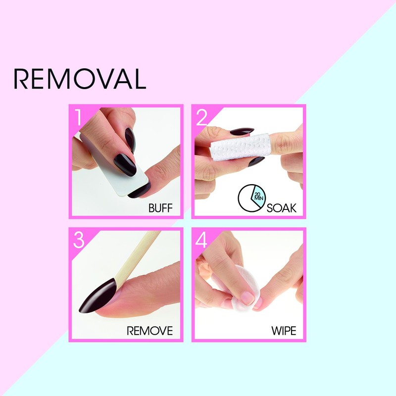 Elegant Touch Jackie Oval Shape False Nails With Glue, Pack