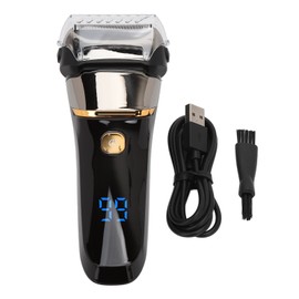 Men Cordless Electric Face Shaver Digital Display USB Rechargeable Washable for Beard Mustache Hair