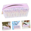 Healeved Large Capacity Travel Makeup Bag for Women Stylish Sequin