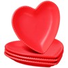 4 Set Heart Shaped Plates Ceramic Salad Cute Plate Set