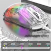 Gaming Mouse Transparent Wired Mechanical Mouse 6 DPI Adjustable RGB