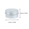 Healvian 20pcs Travel Aluminium Cosmetic Containers with Screw Lid Empty
