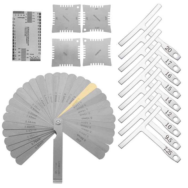 15 Pcs Guitar Tools Set, Professional Stainless Steel Guitar Radius