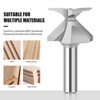 Arc Bending Integrated Cutter, 1/2in Shank Woodworking Milling Bit for