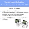 Digital Temperature Controller, LCD Screen Heating Cooling Thermostat Socket for