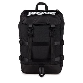 JanSport Skip Pack Backpack – 28L Capacity, Fits 13.5" Laptop, Large Main Compartment, Side Water Bottle Pocket – Ideal for Work & Travel, Black