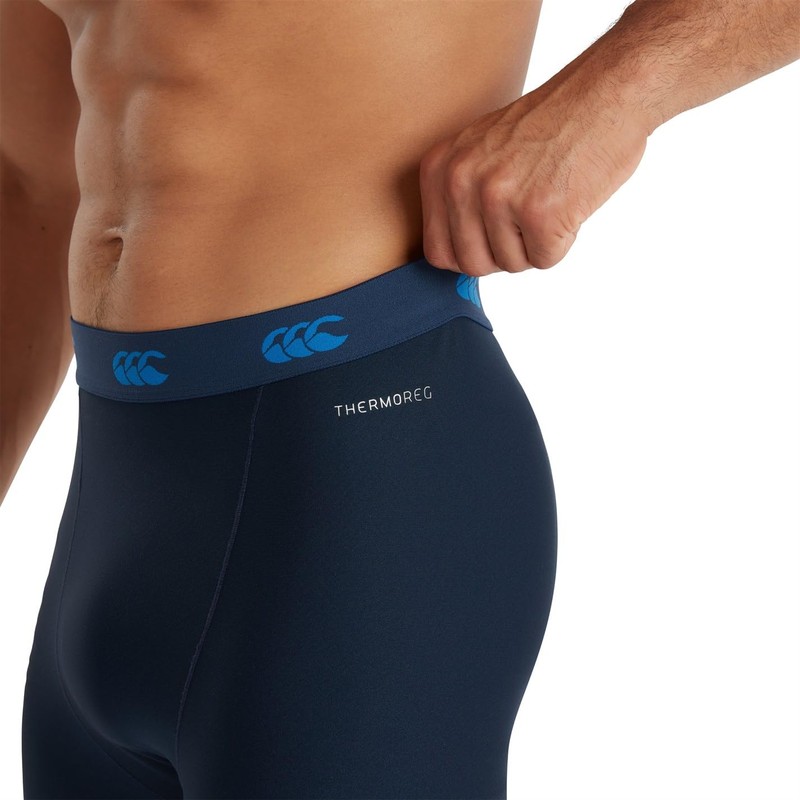 Canterbury Thermoreg Base Layer Leggings, Uomo, Blu Navy, L
