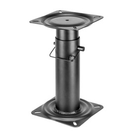 Boat Seat Pedestal Height Adjustable 11 ½-17 ½ Inches Black Powder Coated Base For Yacht Boat Seat Mount,Ideal for Boating and Fishing Enthusiasts,Reinforced Welded Joints (Adjustable height—11-18" H)