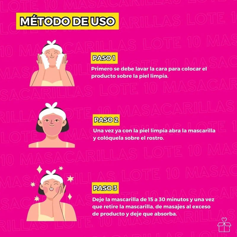 Mascarilla Facial Colageno Dorada Hidratante