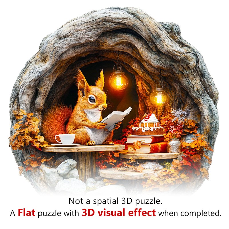 KaayeeWood Wooden Puzzle for Adults, 300 Pieces 3D Vision Effect