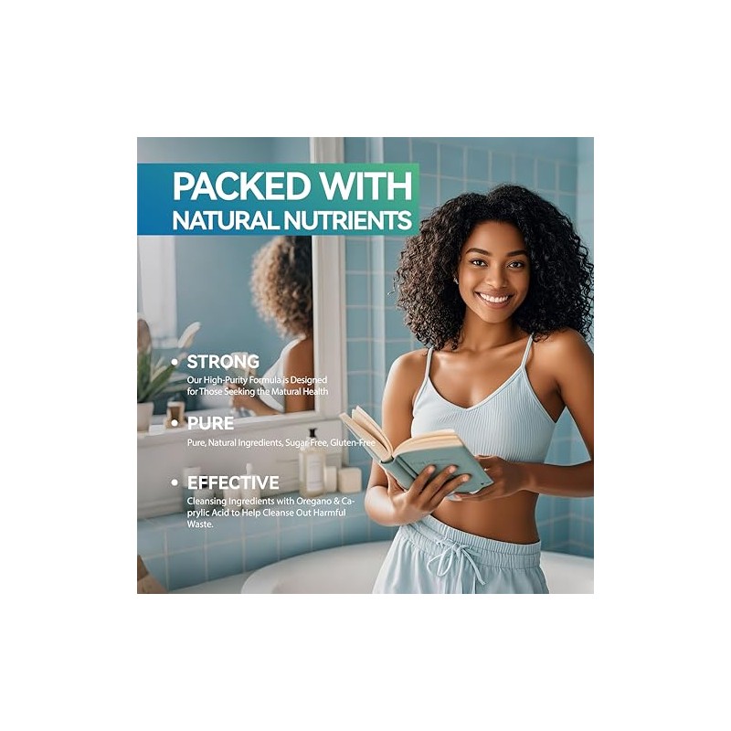 MEGNETA Candida Cleanse Supplement,Support Immune Health, 180 Capsules