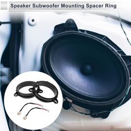 RATCHROLL Speaker Spacer Ring Tweeter Speaker Spacer Adaptor for Toyota 2000-2012 Waterproof Speaker Subwoofer Mounting Spacer Bracket Ring ABS 2 Set