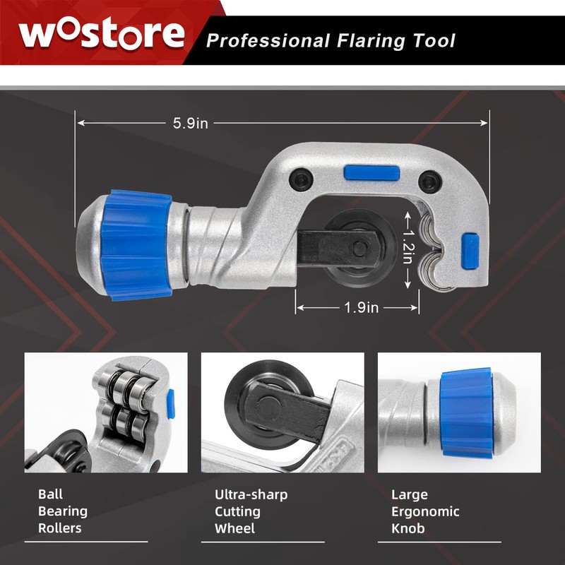 Wostore Flaring Tools Set 2 Flaring Bar for 15 Dies