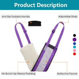 TiereCare Dog Lift Sling Support Harness Hip Back Legs Lifting for Elderly Disabled Joint Injuries Canine Aid Adjustable Reflective Pet Dog Portable