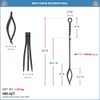 Minuteman International Rope Handle Single Tool, Fireplace Tongs, Standard 28-in,