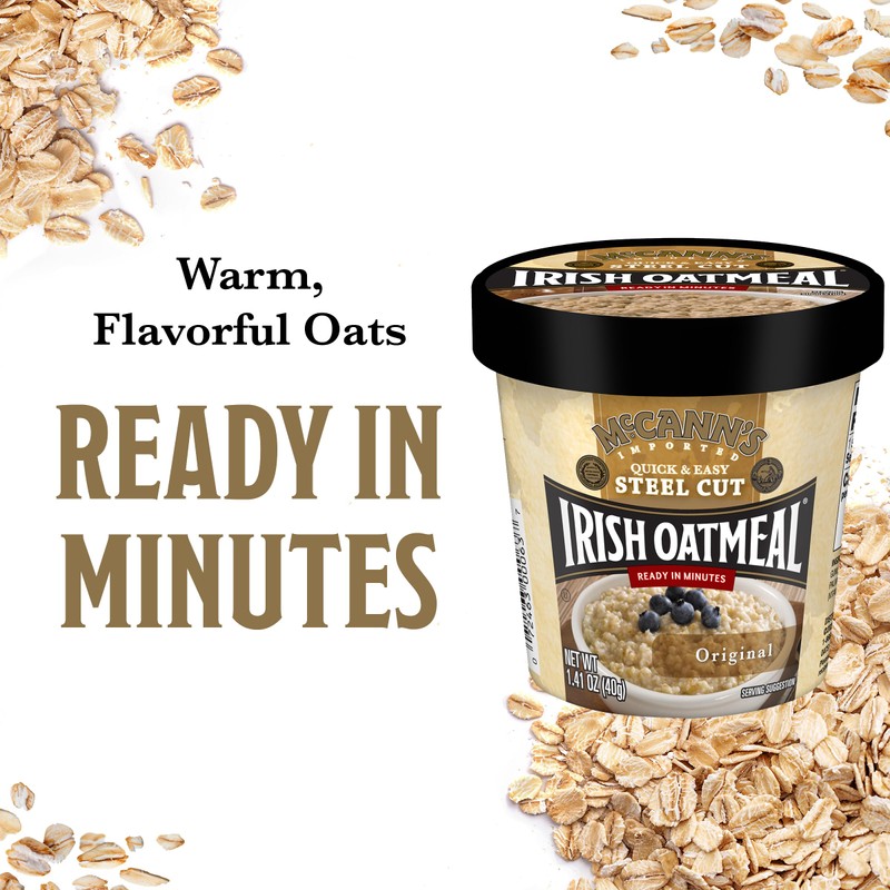 McCann's Irish Oatmeal Instant Oatmeal Cup, Original, 1.4 Ounce (Pack