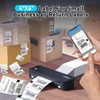 JADENS Portable Printer with 6 Rolls of Thermal Paper, Inkless