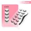 uCoolMe Lashes Cluster Lashes Strip Lashes Volumized False Eyelashes For