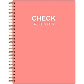 Registro de cheques A5 Registro de cheques con registros de cheques y transacciones, folletos de registro de abalorio bancarias para uso personal y la