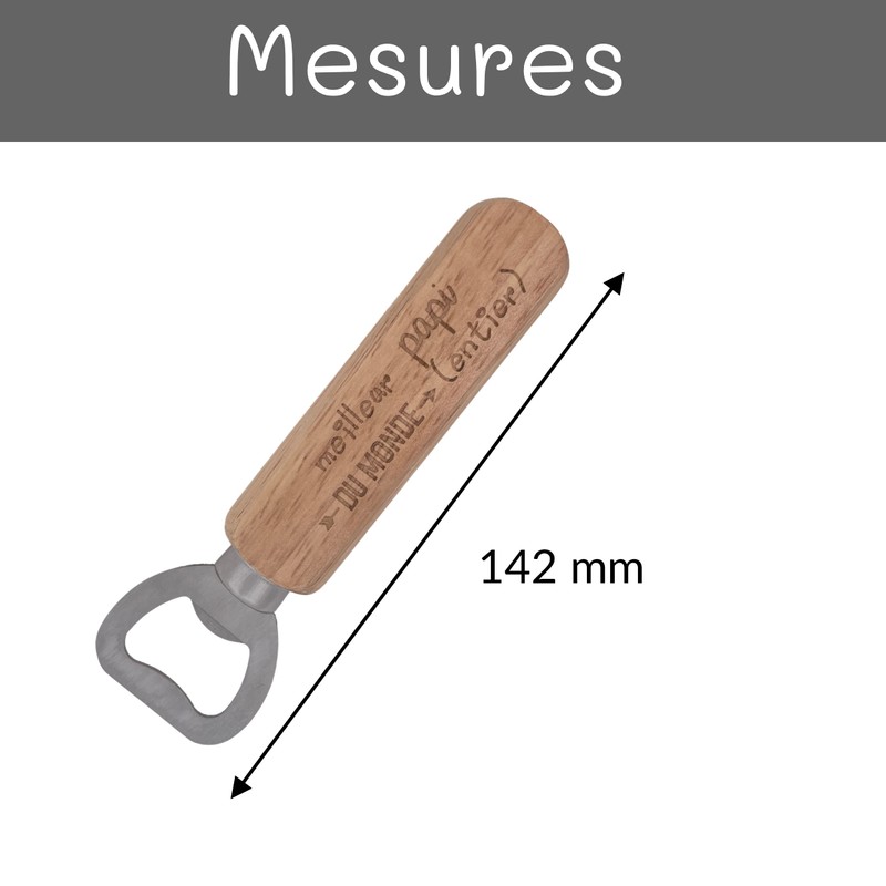 ERNESTINE - Bottle Opener Papi je t'aime - Gift for