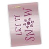 CraftStar Let It Snow Stencil - Hand Written Style Mylar