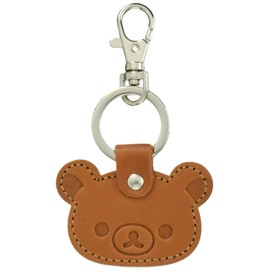 Ushikubo Kogeisha Rilakkuma Leather Key Chain Face Rilakkuma RK-012