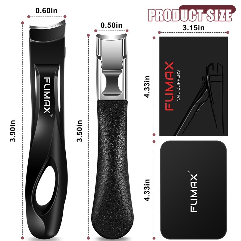 Toenail Clippers for Seniors Thick Toenails - Large Angled Toe