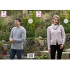 King Cole 5344 Knitting Pattern Mens Womens Sweater Cardigan in