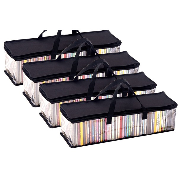 Imperius - Set di 4 sacchetti portatili per CD da 192 CD