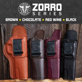 Cardini Leather Premium IWB Holster | Fits Ruger SR45, Colt 1911 4", Beretta PX4 Storm, CZ 75, S&W 1911 SC/E-Series, Kimber 1911, Taurus 380 PT 58 S