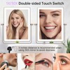 FASCINATE 5000mAh Rechargeable Wall Mounted Makeup Mirror with Lights, 8.7