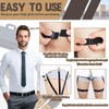 STAY GENT Men's Shirt Holder, Elastic Shirt Holder, Hidden, 2