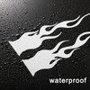 4 Pack 15CM/6Inch Flame Reflective Vinyl Sticker Decal for Car
