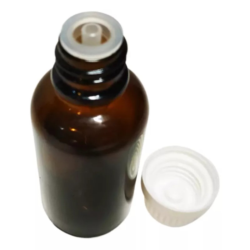 Meliars Frasco Gotero Ambar Con Inserto 30 Ml Tapa Blanca