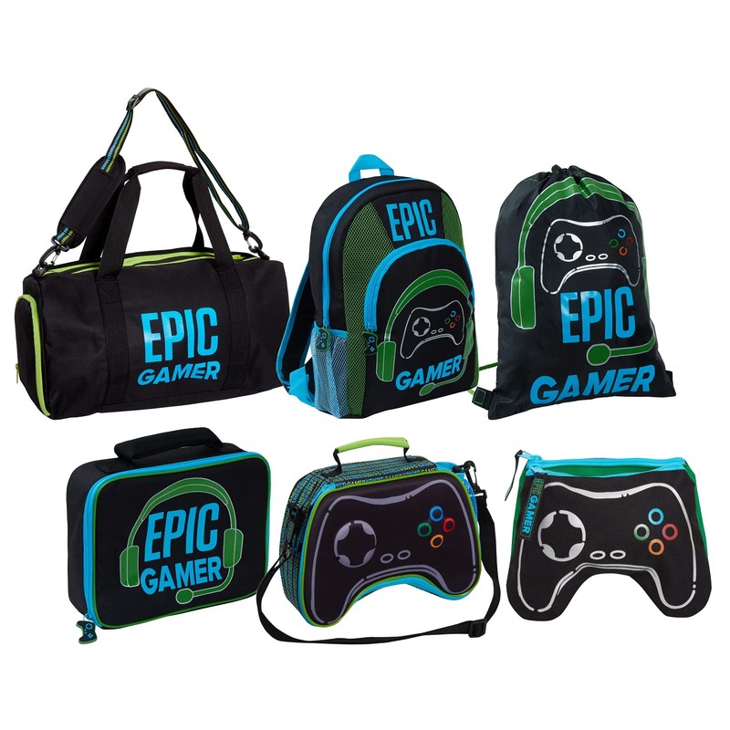 Epic Gamer 3D Gaming Controller Pencil Case Kids Large Double