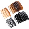 Gejoy 12 Pieces Plastic Teeth Hair Combs Tortoise Side Comb
