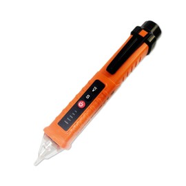 MXCOIRTP Voltage Tester, Non-Contact Voltage Detector, Electrical Tester, 3 Ranges AC 12V/48V/70V-1000V, Live/Null Wire Tester with Buzzer Alarm and Flashlight, Wire Breakpoint Finder - Orange