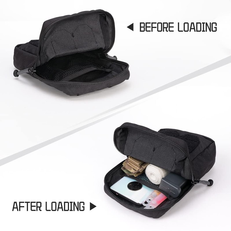 IDOGEAR Tactical MOLLE Pouch Multi-Purpose Compact EDC Small Utility Pouch