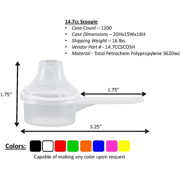 NoBrand Measuring scoop with funnel (15cc/1tbsp) for powders, coffee, spices