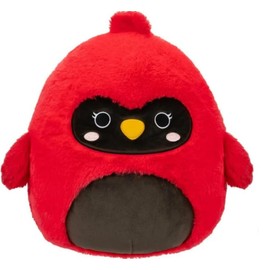 Squishmallows FuzzAMallow Cazlan The Cardinal 12 inch Plush Red Bird